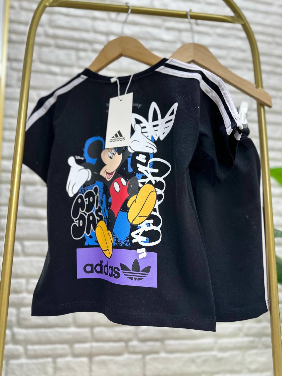 Ensemble Garçon Noir Adidas